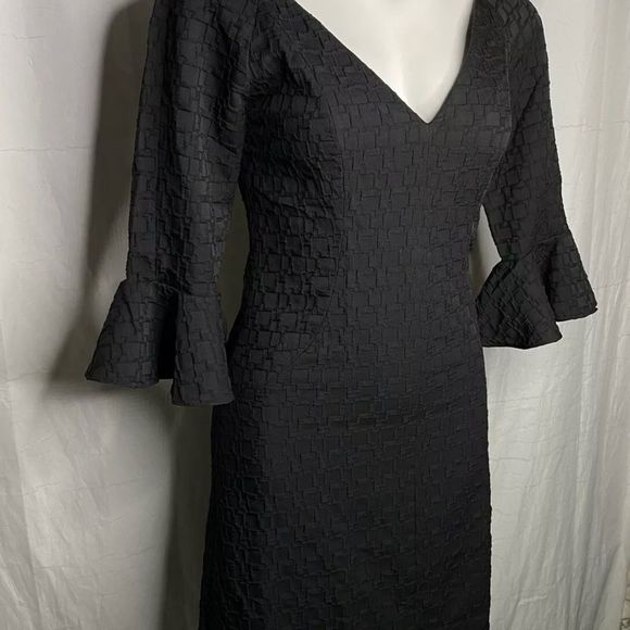 Kerry Xie Pasadena Black Dress V Neck - Picture 3 of 10